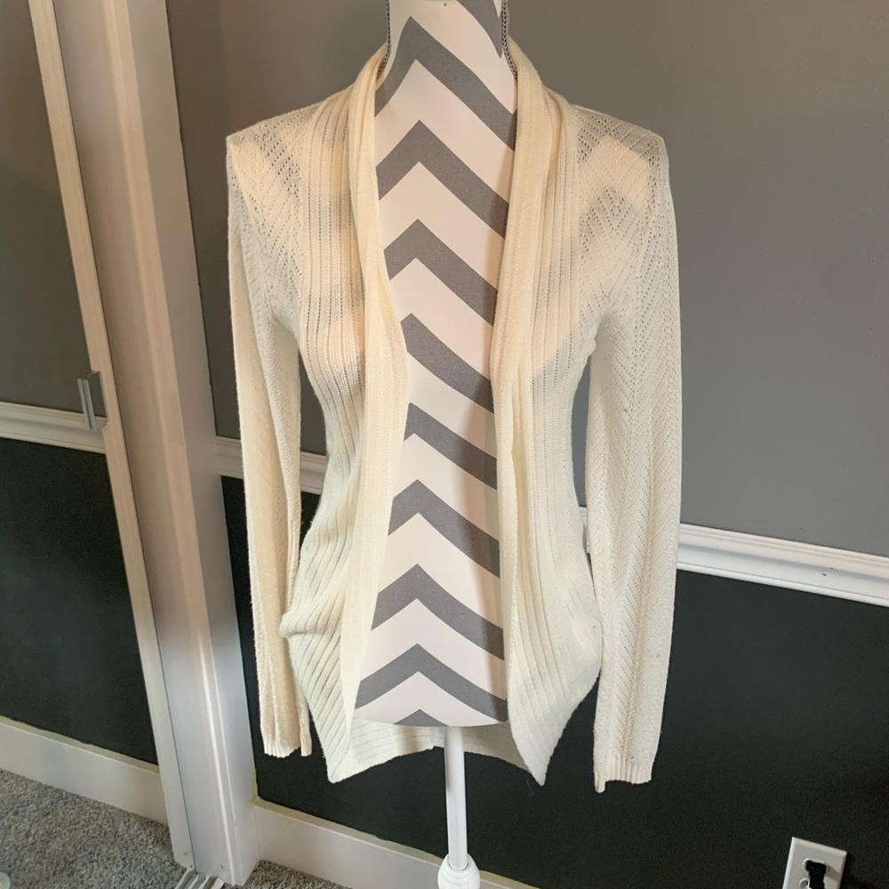 Cream Sweater Cardigan